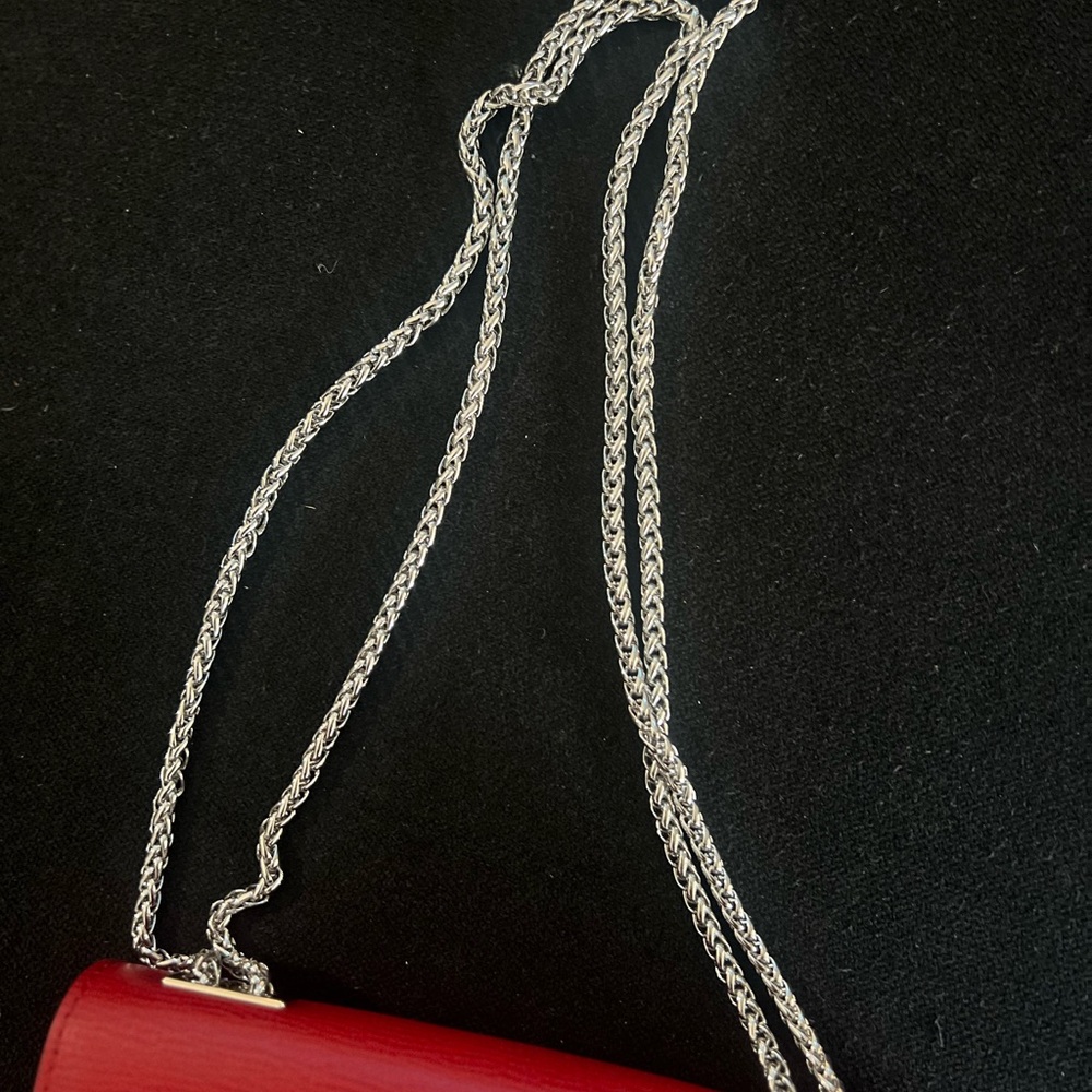 Henri Bendel Red Wallet on Chain - Picture 3 of 8